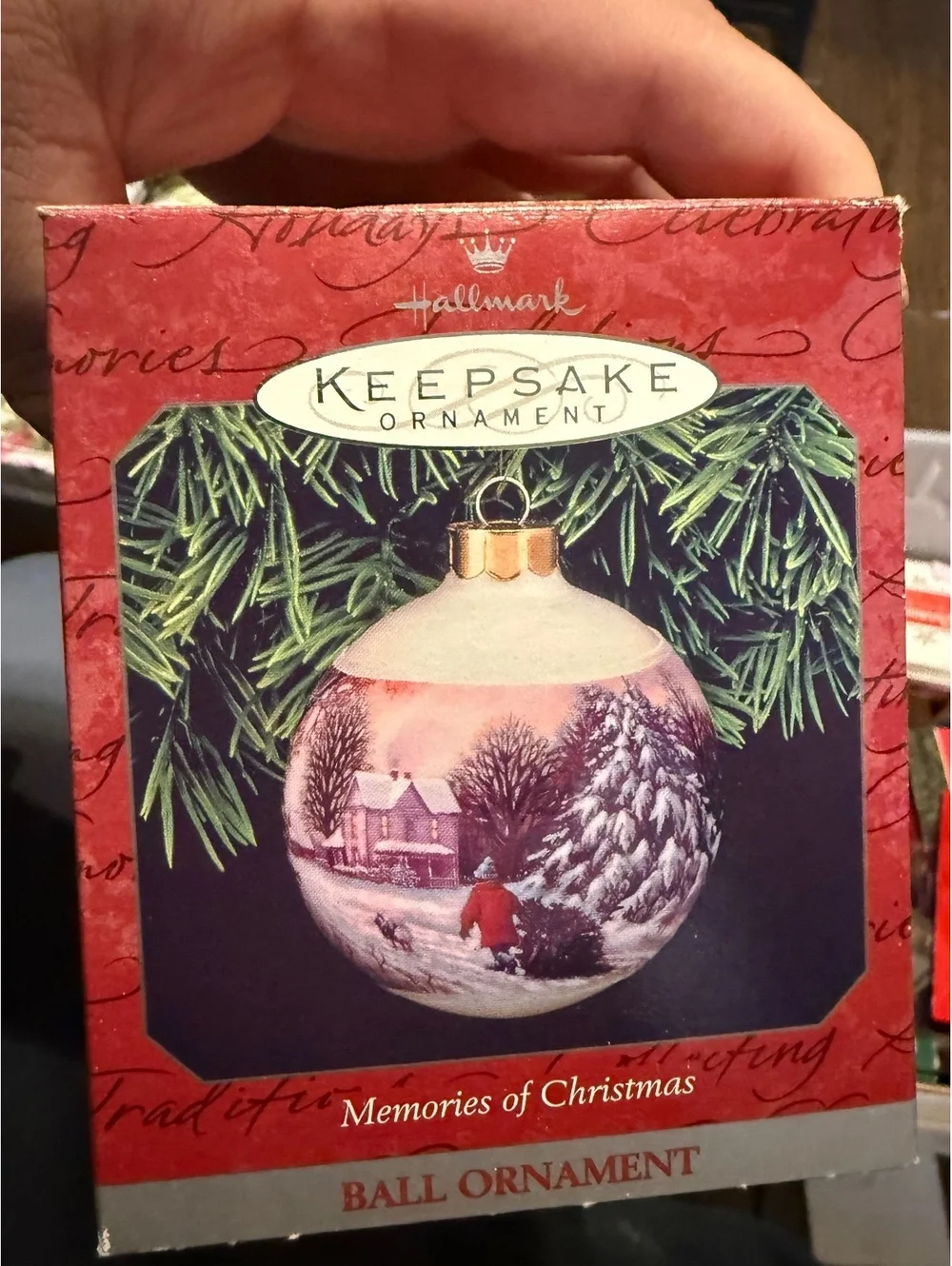 Hallmark Keepsake 1994 Memories of Christmas Ball Ornament